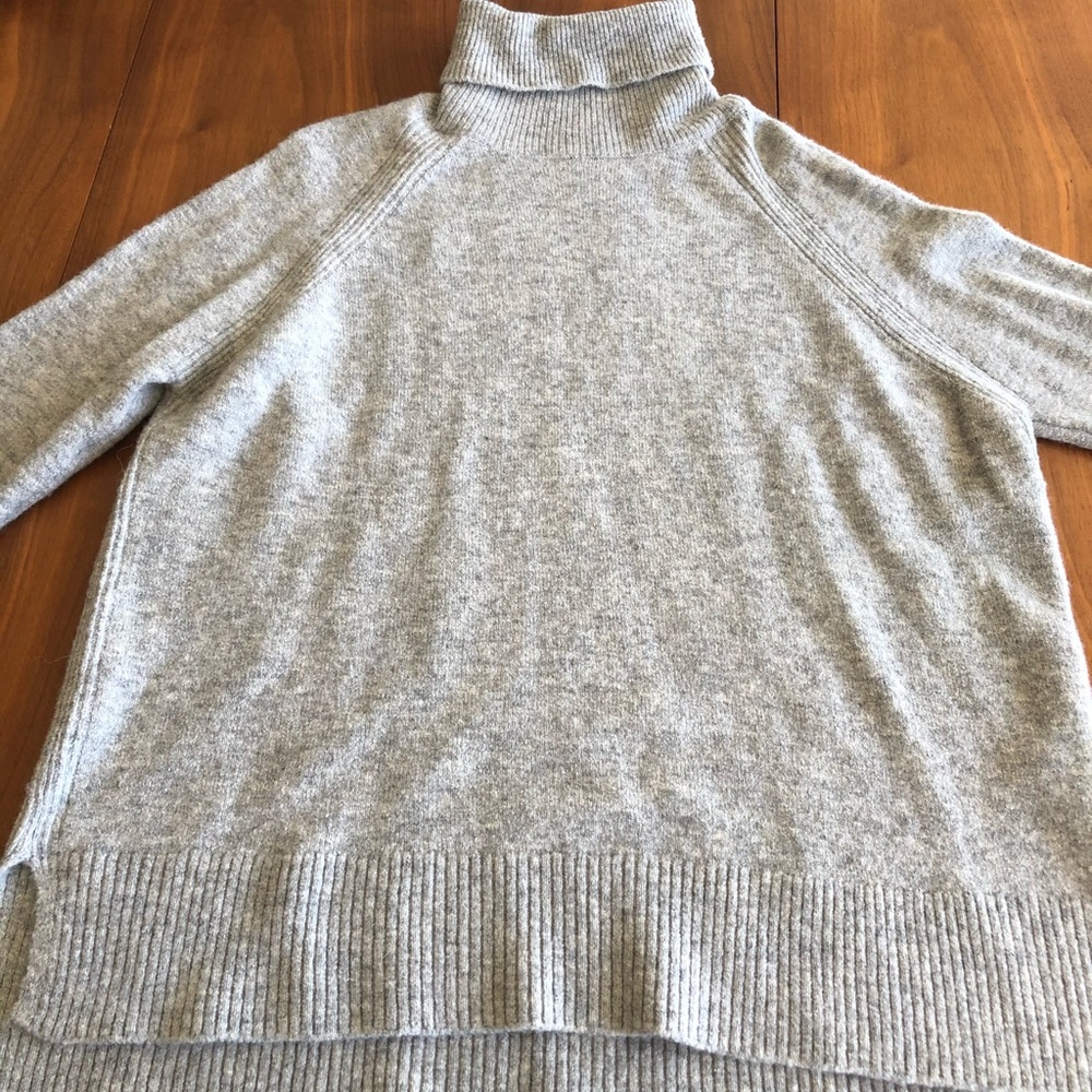 J Crew soft wool turtleneck sweater.